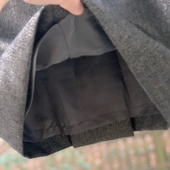 NWOT J Crew Lined Wool Skirt w/Metallic Thread - Picture 2 of 8